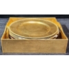 Image 1 : Red & Gold Charger Plates
