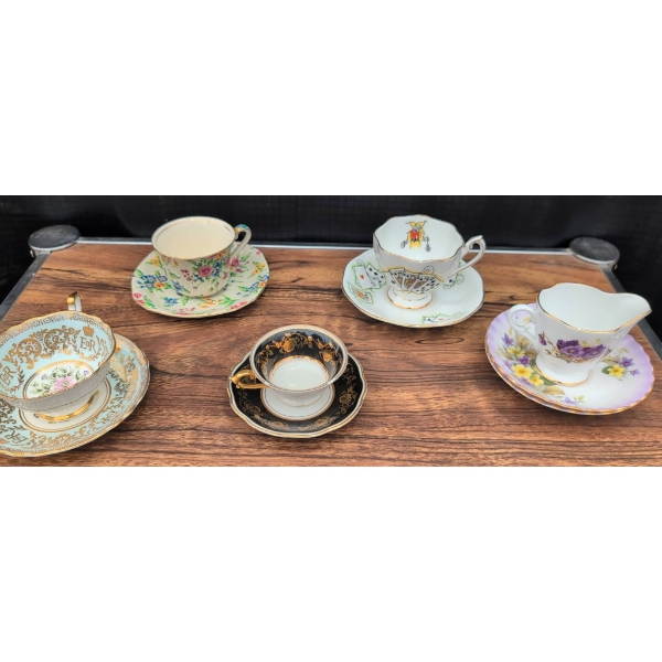5 Various Matching Tea Cup Sets