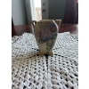Image 1 : Art Nouveau Hand-Painted Ceramic Vase with Floral Motif
4 in high