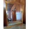 Image 1 : Lovely Walnut Solid Wood Framed Mirror  20" x 25"tall  