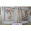 Image 3 : Pair of Oval Plaster Plaque 12 1/2 w 15 1/h, Teddy Bears & Small Floral Wall Decor 6 1/2 w 7 1/2 h