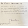 Image 4 : 2019 Canadian Maple Leaf Pure Silver Coin 1/2 Troy Ounce 