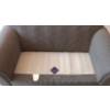 Image 3 : Striped Textile Sofa, 2 Seater, Advantage By Skylar Peppler -  70W, 37D, 30T 