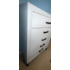 Image 3 : White Wood Venier Chest Of Drawers 32x17x50