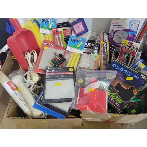 Unopened Garage Miscellaneous Products - Paint Edger + Pads Door Stops Glue & More