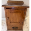 Image 1 : Antique Oak White Clad Ice Box 16x14x22