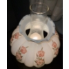Image 2 : Vintage Hurricane Lamp/Gone With The Wind Lamp-  Hand painted 23"tall