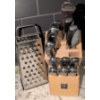 Image 2 : Kitchen Assortment - Master Chef Coffee Pot Culinary Knives Cheese Grater & More