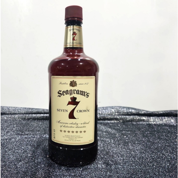 1.75 L Seagram's Seven Crown American Whiskey, Sealed. 