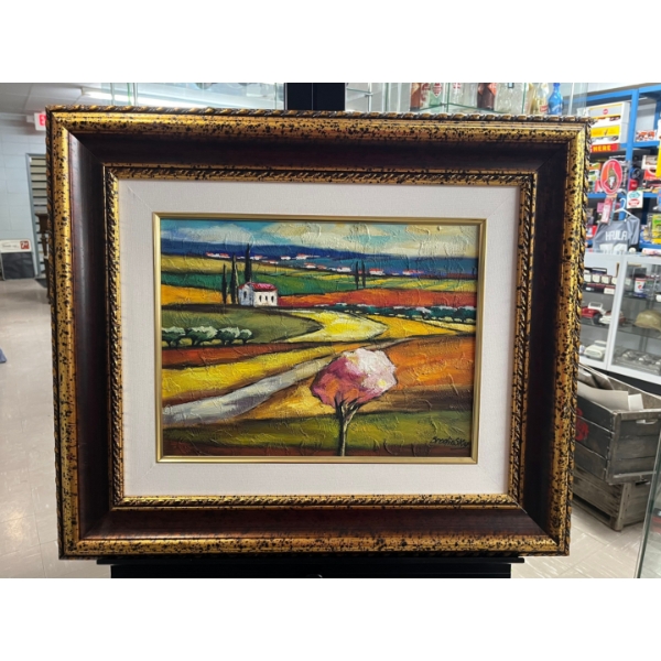 Slava Brodinsky titled serenity, and all painting on canvas signed in pigment