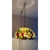 Image 1 : Gorgeous Tiffany Style Pendant Lamp - Plug In Ready - Swag Style