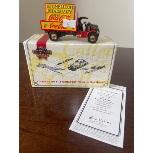 1920 Mack AC Coca Cola Matchbox Collectibles