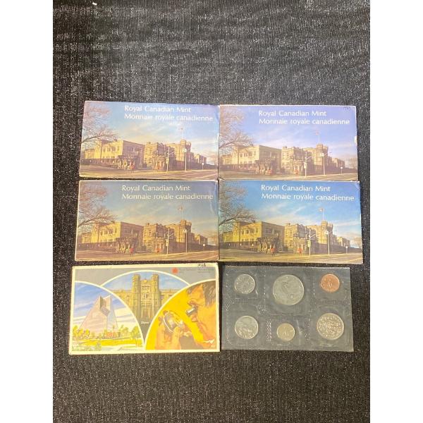 1970's and 80's Canadian Uncirculated Coin Sets