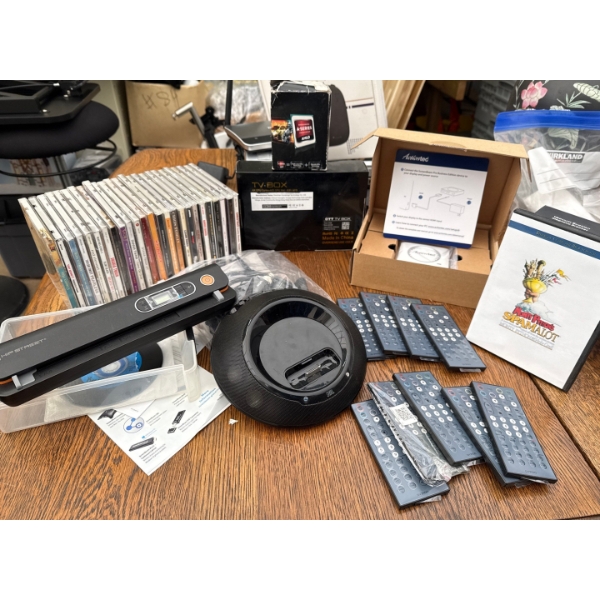 Mixed Media Collection - TV Box Remotes CD Player CDs & more