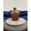 Image 2 : Metal Snuff Bottle with Spoon 3.25H