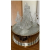 Image 1 : Crystal Mechanical Music Box 4T Mirrored Pedestal
