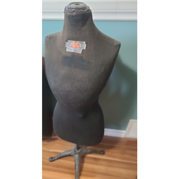 Vintage Female Torso Mannequin on Metal Stand for Sewing/Display 