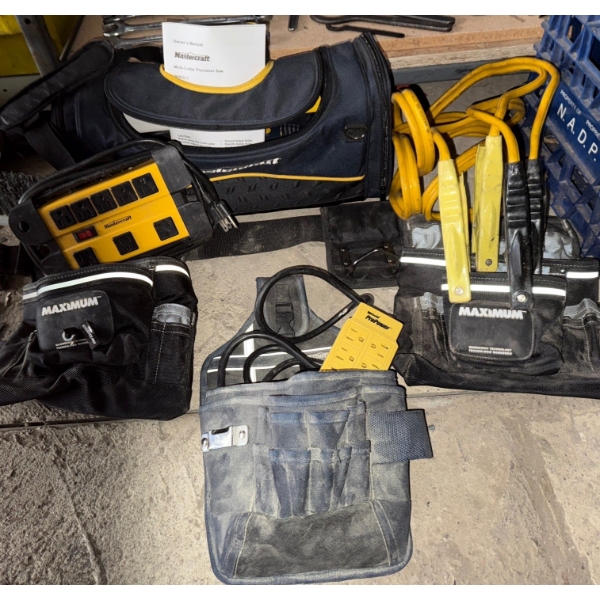 Maximum Tol Belts, Mastercraft Tool Sac Bag, Power Bars & Multi Cutter Precision Saw