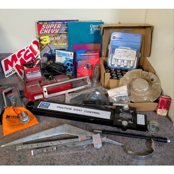 Chevy Lover's Automotive Accessories - Vintage Chevorlet Hood Ornament Hardware Literature & More