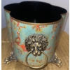 Image 5 : Decor w/ More - Footed Lion's Head Canister Pewter Double Duck Bowl Set & more