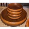 Image 6 : Enormous Potato Vessel w/ Lid Wood Salad Bowl Set & More
