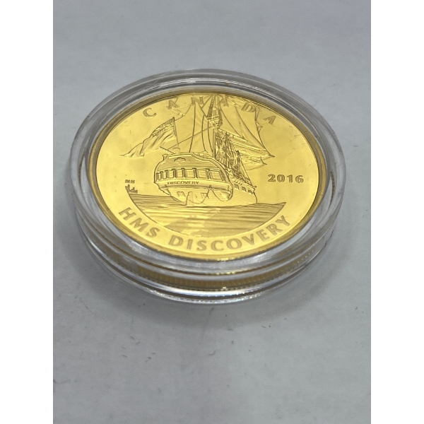 2016 $200 1oz Pure Gold Coin Tall Ships Legacy HMS Discovery