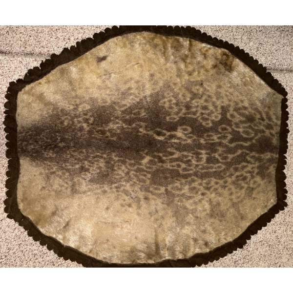 Handmade Genuine Fur Throw Rug -Tapestry - 36T