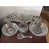 Image 1 : Pressed Glass Serving and Tableware Set
