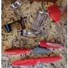 Image 2 : Fondue For Two & Assorted Fire Engine Red Colored Kitchen Accessories 