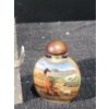 Image 4 : Artist: Li Yuanmian "Boy With Rice Bowl" Wang Xisan Ji School Reverse Painting Snuff Bottle