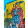 Image 2 : Saint Christopher  Painted on a Wooden Board - 10x12 