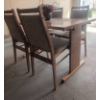Image 1 : Danish Teak Dining Table with Ceramic Tile Inlays and Four Chairs