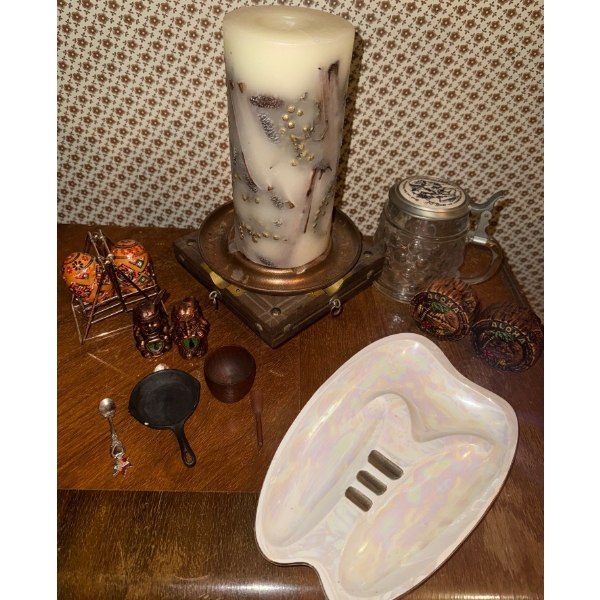Decorative Home Accents - Large Candle 15T Ukrainion Easter Egg Salt & pepper Shakers & More