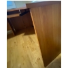 Image 3 : Home Office Essentials -  Teak L Shaped Desk w/ Matching Teak Filing Cabinet 32x16x33