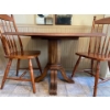 Image 2 : Antique Fir Table 36 x 26 x 28T & 2 Antique Chairs  