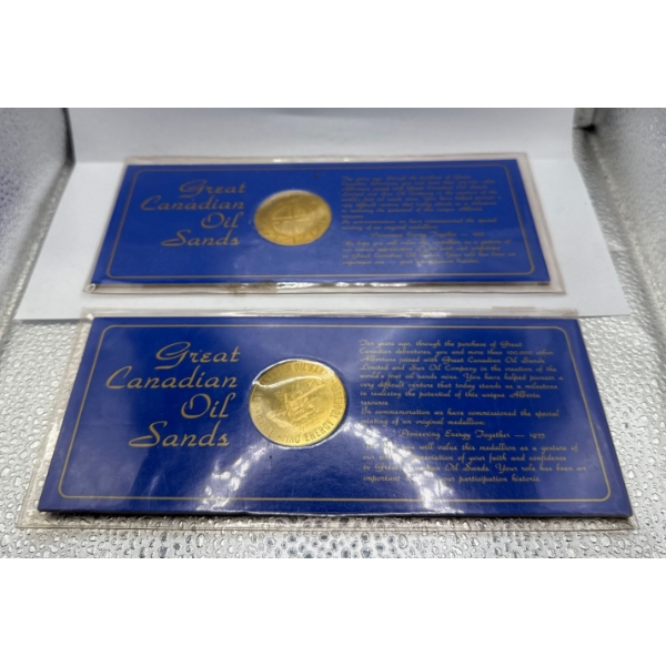 Pair of Great Canadian Oil Sands Medallions