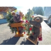 Image 2 :  moose and Bear Christmas decorations with Christmas trees 38” height