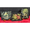 Image 1 : Landscape, Roses, Peacock, Original Painted Felt WxH
