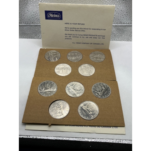 1982 Nickel Dollars 10 Coin Set