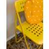Image 2 : Decorative Metal Yellow Folding Chair