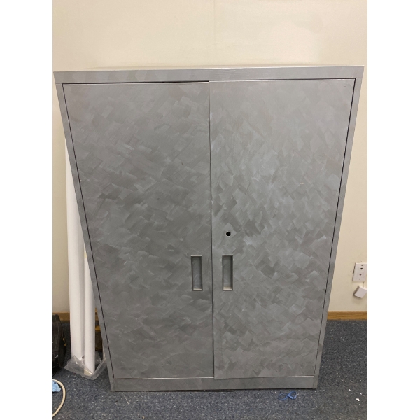 Metal Storage Cabinet with Contents Included