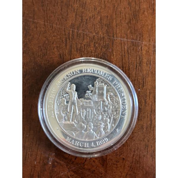 Commemorative coin For the inauguration of andrew jackson 