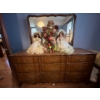 Image 1 :  Vintage Bedroom made by Malcom better built Furniture.set with 9 drawer dresser with mirror 64”long