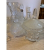 Image 4 : Boho Crystal Clear Pressed and Cut Glass Tableware Pieces