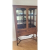 Image 1 : Antique Display Cabinet w/ Glass Shelves 39 W, 16 D, 63 T and Storage Drawers, Key Included 