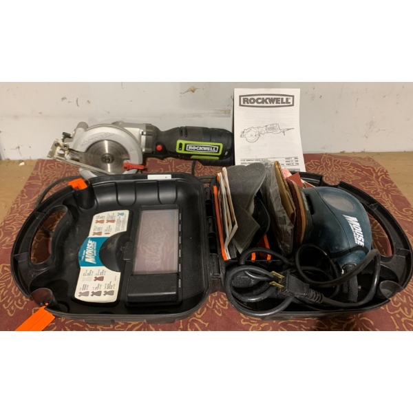 Rockwell Model No. RK3441K 4.5 Inch Blade, Black and Decker Mouse Sander Sander/Polisher 