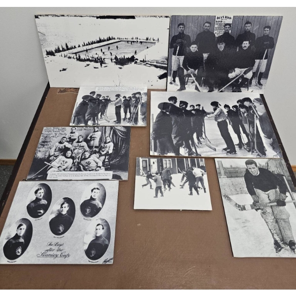 Vintage Ice Hockey Photographs in Black and White