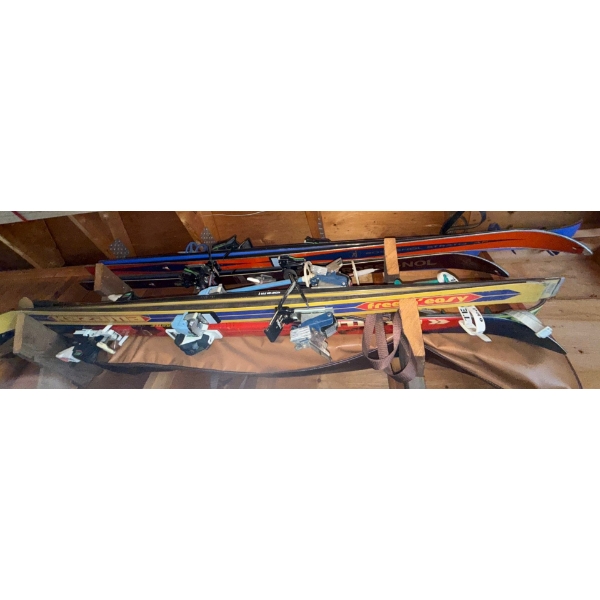 Assorted Pile Of Vintage Skis- All Of Them For One Low Price!!