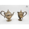Image 1 :  "STERLING" Tea Set 92.5% Sterling Silver, 2.5LBS (1.13 kg )  9''&10''INCHES HEIGHT.