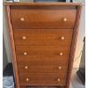 Five Drawered Wooden Dresser  24x21x54"tall